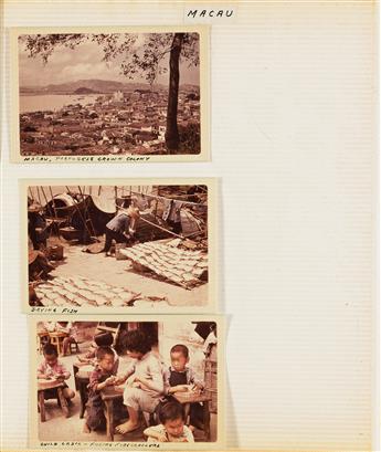 CECIL B. ATWATER (1886-1981) An album of approximately 290 color photographs depicting Asia, the Middle East, Africa, and Europe. Circa